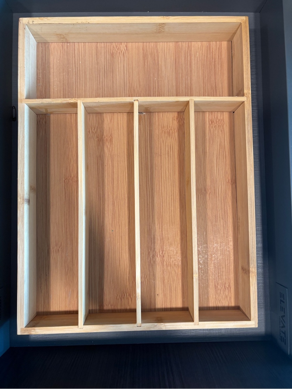 Bamboo Flatware and Utensil Organizer Drawer Insert - Natural Bamboo
